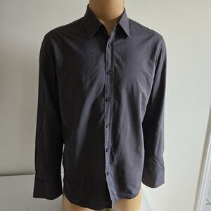 Hugo Boss Charcoal Button-Down Shirt